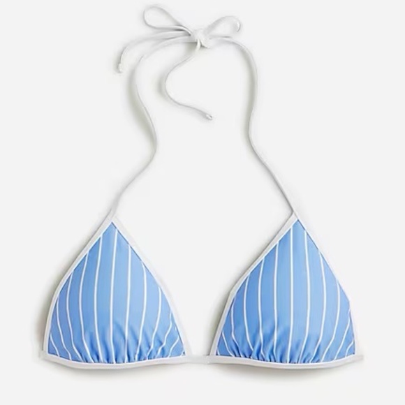 J Crew Blue and White Striped Bikini - size M - NWT - Picture 2 of 6